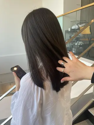 ミディアム カラー ヘアアレンジ アイブロウ ミニボブ/ブリーチ 🌈MISATOのヘアスタイル