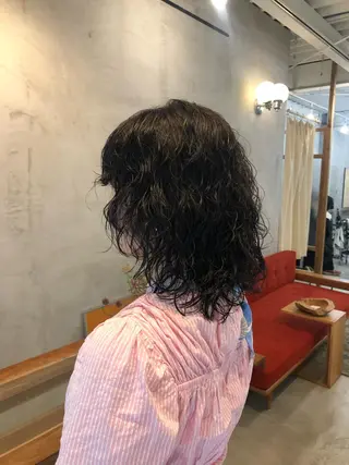 ミディアム カラー honoka ikegamiのヘアスタイル