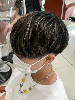 ショート カラー メンズ 井上 武輝のヘアスタイル