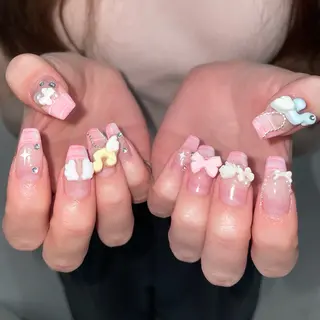 ネイル GO TODAY 吉祥寺Glint所属・うの 韓国ﾈｲﾙ໒꒱⋆⭒˚のネイルデザイン