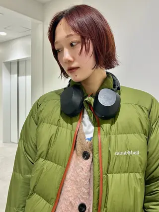 ショート カラー 👔ボブ﹨似合 わせパーマ🩳ももかのヘアスタイル