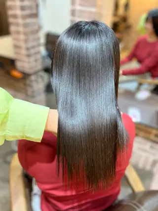 セミロング メンズパーマ/縮毛 矯正/徳田真緒のヘアスタイル