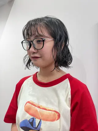 ミディアム パーマ heir studio Baretta所属・山本 銀次郎のヘアスタイル