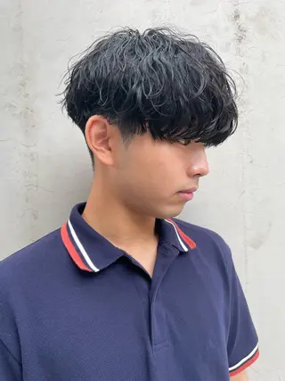 ショート カラー パーマ ヘアアレンジ メンズ 亀井隆汰/メンズ専門 パーマ特化美容師のヘアスタイル