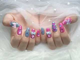 ネイル 【Eclat ｴｸﾗ】nail＆beauty所属・Eclat〔ｴｸﾗ〕 MOEKA𝜗𝜚*のネイルデザイン