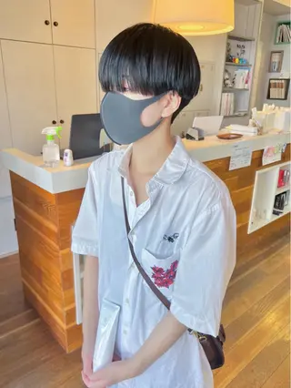 ショート メンズパーマ/フェ ザーパーマ/古川晴輝のヘアスタイル