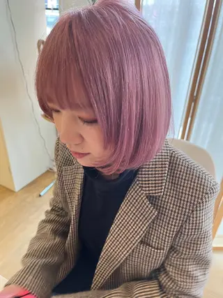 セミロング カラー 工藤 惇のヘアスタイル