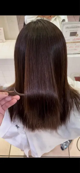 セミロング 髪質改善 SHEER. 大阪梅田所属・髪質改善/ 梅田中崎町/宮里のヘアスタイル