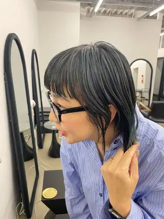 ミディアム カラー Nico所属・ご予約は2月まで！ maho‪🐈🎀のヘアスタイル