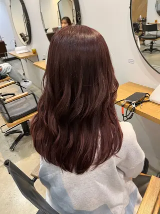 ロング カラー 中津/梅田/波巻き /髪質改善/愛芽のヘアスタイル
