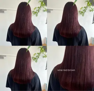 ロング カラー 溝曽路 優衣のヘアスタイル