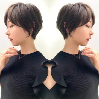 ショート カラー Misora/ボブ/ レイヤー/艶カラーのヘアスタイル