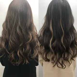 カラー ロング Crystal 船橋のヘアスタイル