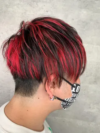 ショート mimiiy梅田 中崎町ハイトーンのヘアスタイル