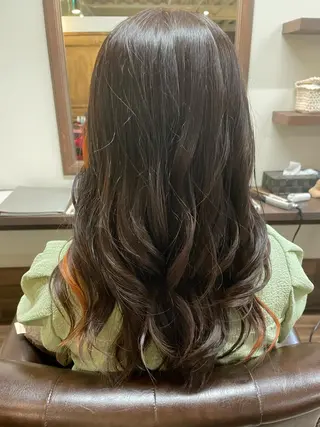 ロング カラー 山本 純平のヘアスタイル