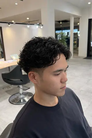 パーマ メンズ 山脇 郁叶のヘアスタイル