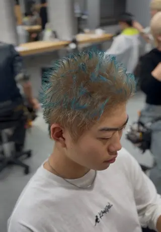 ショート カラー パーマ メンズ 🔥メンズ 特化🔥菊水皐暉🔥のヘアスタイル