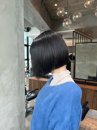 ショート カラー 渋谷/レイヤーボブ・ 韓国ボブ特化/楓のヘアスタイル