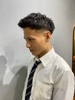 ショート メンズ 艶カラー/フェイス レイヤー/たむのヘアスタイル