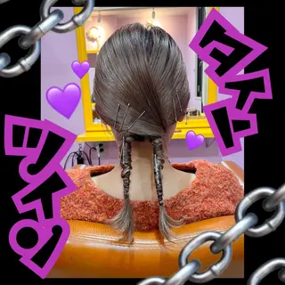 ミディアム ヘアアレンジ Neo hair 谷町9丁目店所属・J (ジュリ)のヘアスタイル