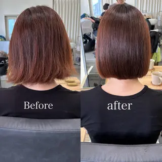 ミディアム 津田 七美希のヘアスタイル