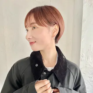 ショート カラー 🌿ショート🌿 パーマ🌿淳平のヘアスタイル