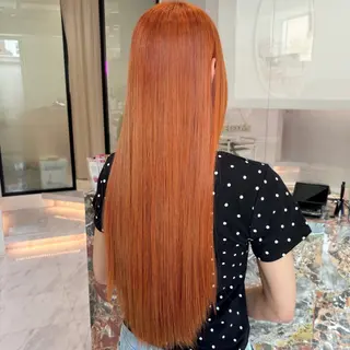 ロング カラー Ayu🍯/栄/ブリ ーチカラー/ヘアメのヘアスタイル