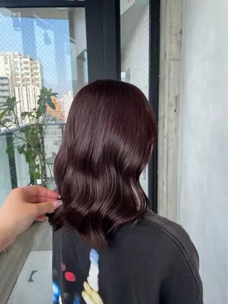 セミロング カラー 暖色/ハイトーン/ カラー/HBLのヘアスタイル