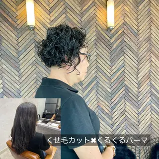 ショート パーマ EMANONシェアサロン吉祥寺東急裏店所属・黒崎 勝巳のヘアスタイル