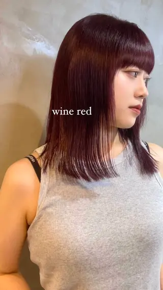 ミディアム カラー カノン/アニオタ🧡 暖色/酸性ストレートのヘアスタイル