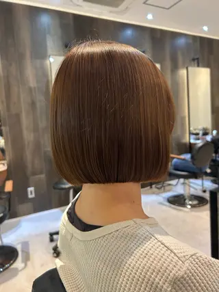 ミディアム 縮毛矯正/カット/ 韓国ヘア/蛯原🍤のヘアスタイル