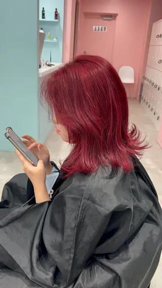 ロング カラー 履歴修正屋さん／ ブロンド／ホワイトのヘアスタイル