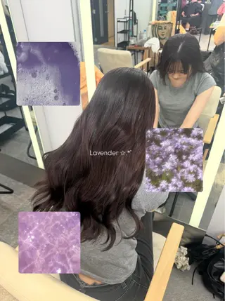 ロング カラー ブリーチ・カットモデ ル🎀serenaのヘアスタイル