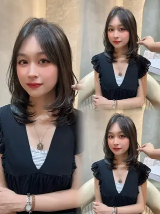 ミディアム 錦糸町美容室Londespoirロンドエスポワール所属・小久保 美空のヘアスタイル