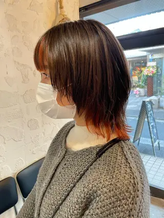 ショート カラー 🌿レイヤーボブ/パ ーマ🌿　木梨健太のヘアスタイル