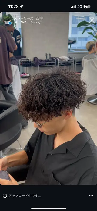 パーマ メンズ イケメン製造機 🔥上原沙羅🔥のヘアスタイル