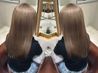 ロング ハイトーン×透明感 たけるのヘアスタイル