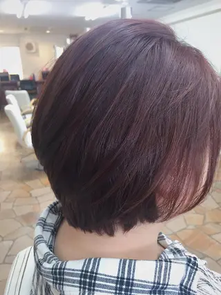 ショート カラー ハットリ /北習志野のヘアスタイル