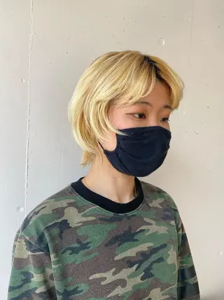 ミディアム Aust hair Stella新宿所属・Yuki☺︎パーマ レイヤーカットのヘアスタイル