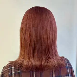 セミロング カラー Lily所属・🎀ひがしはるな/ 艶髪/暖色カラー🎀のヘアスタイル