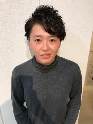 ショート パーマ メンズ Lolonois池田 代表 鍜治本颯太のヘアスタイル