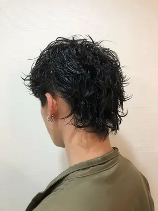 パーマ アトム/ウルフ パーマ/レイヤーのヘアスタイル