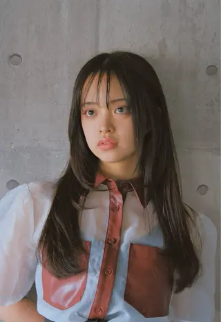 ロング カラー レイヤー/韓国ヘア/ 梅田/中崎町のヘアスタイル