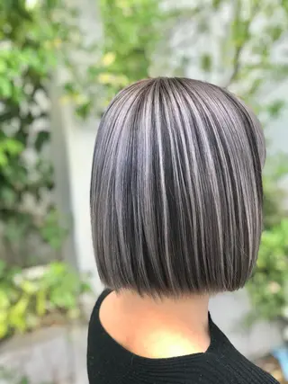 ミディアム 下條 真のヘアスタイル