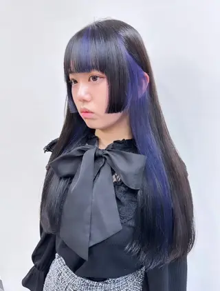 ロング 近藤 楓花のヘアスタイル
