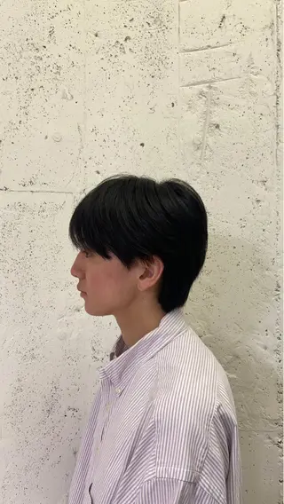 メンズ センターパート/眉毛 メンズカットNEXTのヘアスタイル