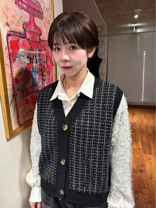 ショート カラー パーマ mai / linoah˚✧のヘアスタイル