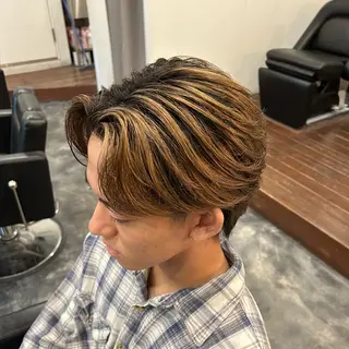 ショート カラー メンズ B TECH by Zen【ビーテックバイゼン】所属・メンズパーマ/京都駅 /メンズ/奥村航平のヘアスタイル