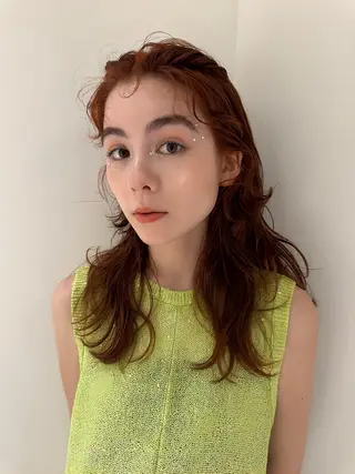 ロング カラー 上田 恋菜のヘアスタイル