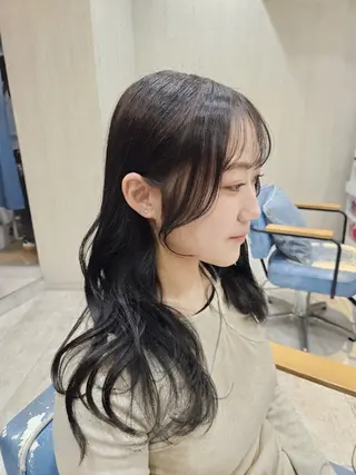 顔周りレイヤーカット 髪質改善代表西村功平のヘアスタイル